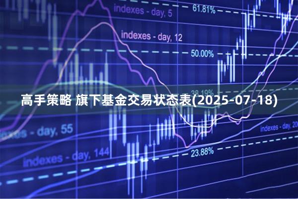 高手策略 旗下基金交易状态表(2025-07-18)